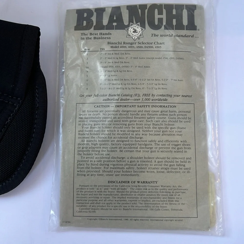 Bianchi Ranger Holster Right Hand #572